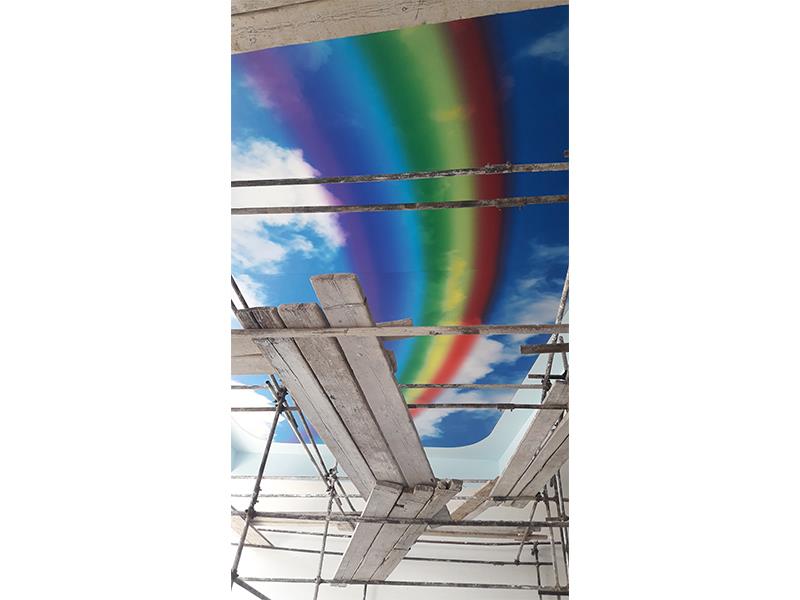 اجرای مهدکودک اردیبهشت 1400 - سقف کشسان راه پله جنوبی