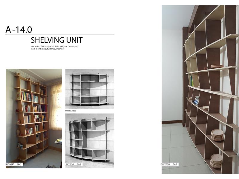 طراحی و ساخت قفسه کتابخانه